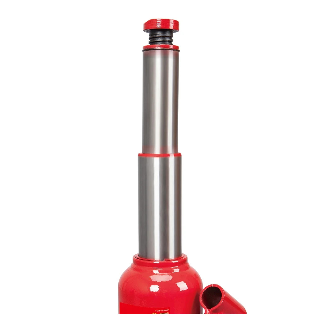 Домкрат GTM гідравлічний пляшковий 6т (215-485 мм) двохштоковий (TF0602) - изображение 2