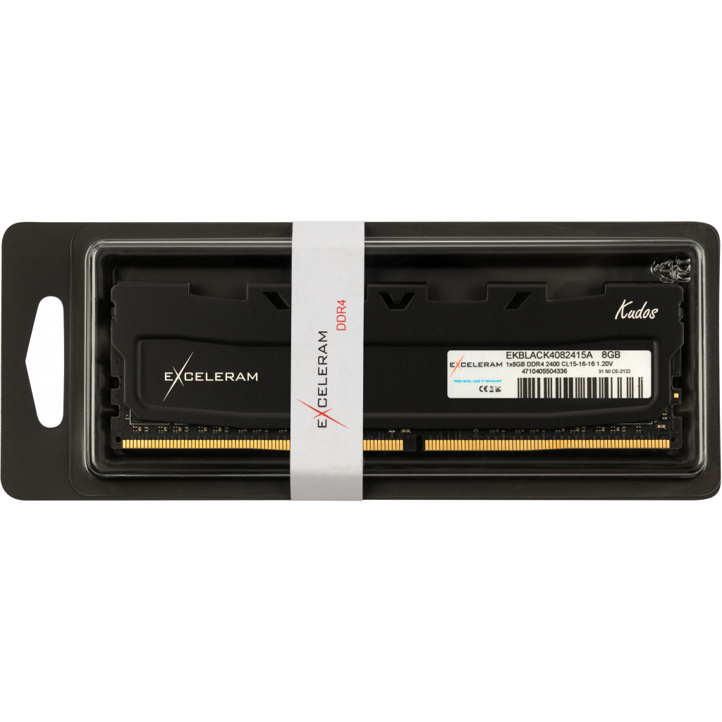 Модуль пам'яті для комп'ютера DDR4 8GB 2400 MHz Black Kudos eXceleram (EKBLACK4082415A) - зображення 3