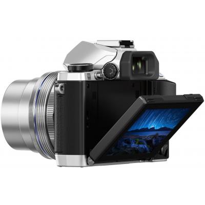 Цифровий фотоапарат Olympus E-M10 Pancake Zoom 14-42 mm Kit silver/black (V207024SE000) - зображення 4
