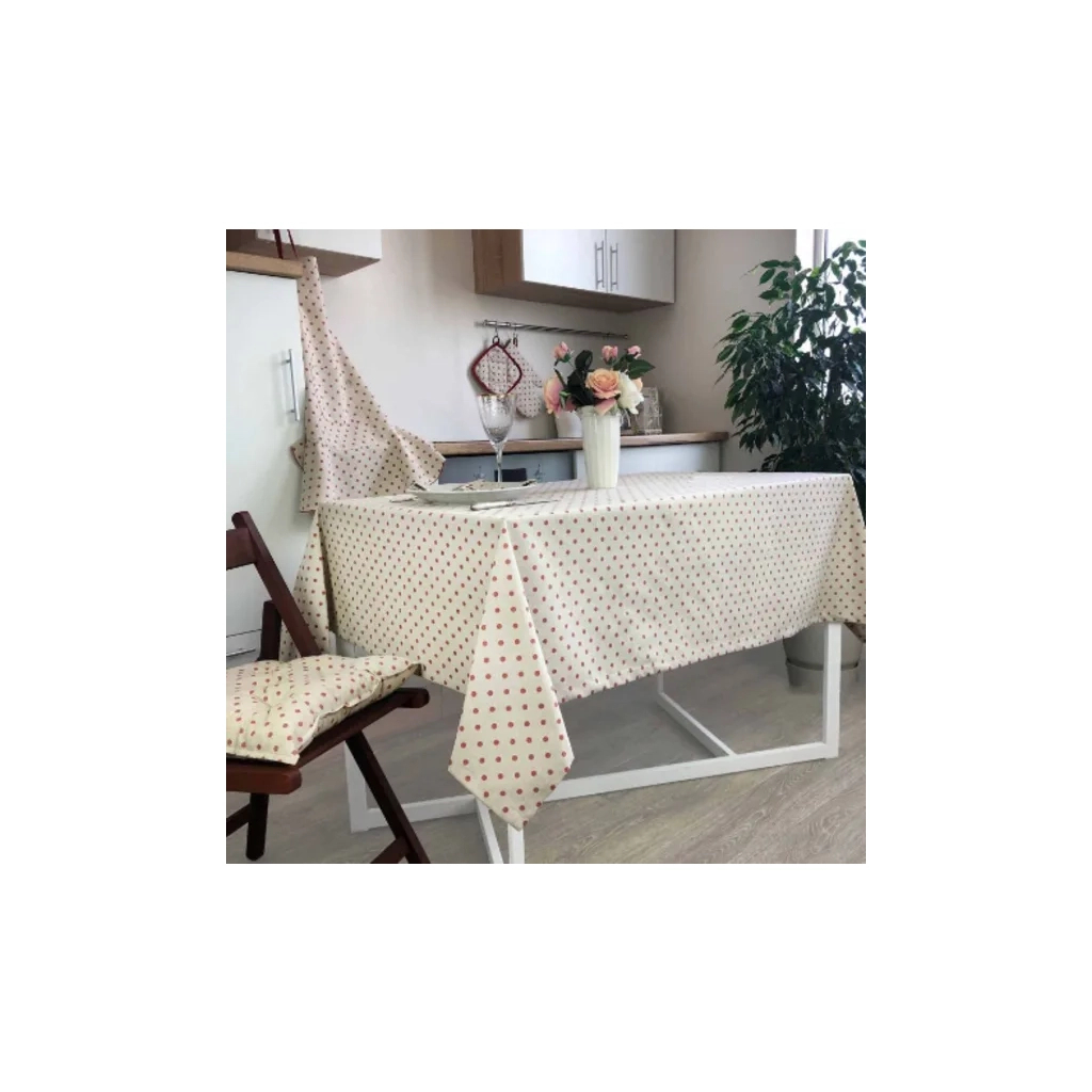 Скатертина Прованс Глорiя Горох 180х133 (4823093420168) - зображення 1