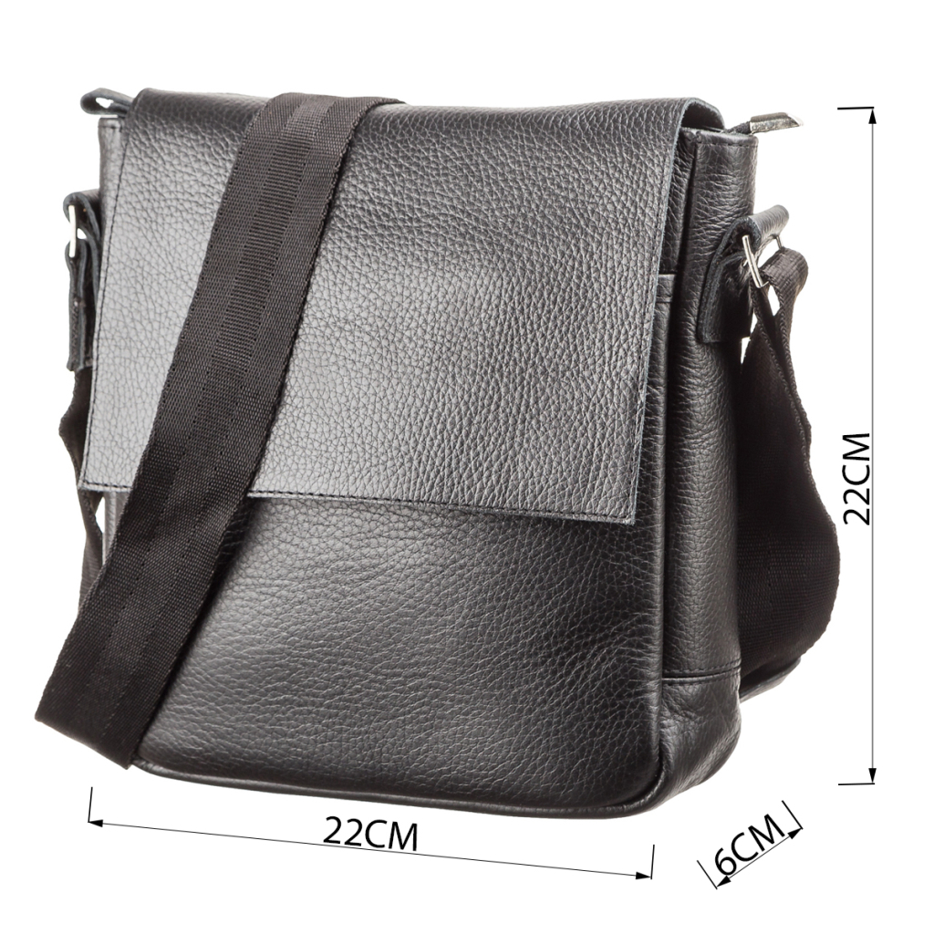 Сумка Shvigel З натуральної шкіри Чорна (11081) - зображення 3