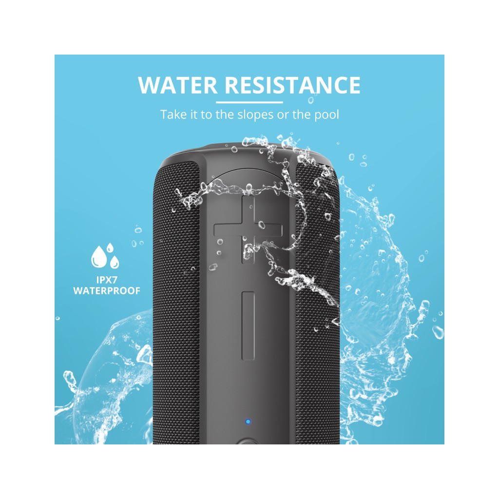 Акустична система Trust Caro Max Powerful Bluetooth Speaker Black (23833) - зображення 3