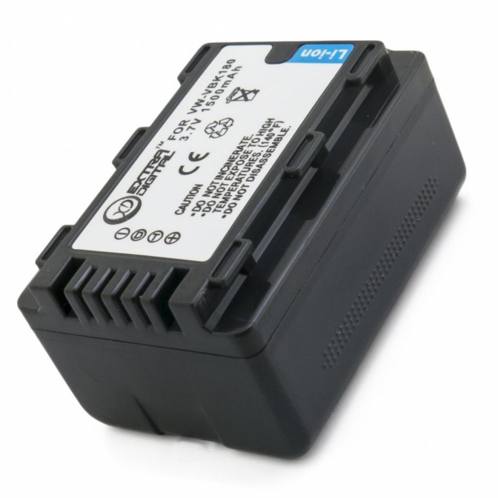 Акумулятор до фото/відео Extradigital Panasonic VW-VBK180 (DV00DV1363) - зображення 4