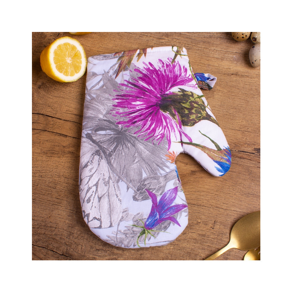 Кухонна прихватка MirSon Набір №7009 бязь прихватка 17х17 см + рукавичка-прихватка 27х17 см (2200006772767) - изображение 3