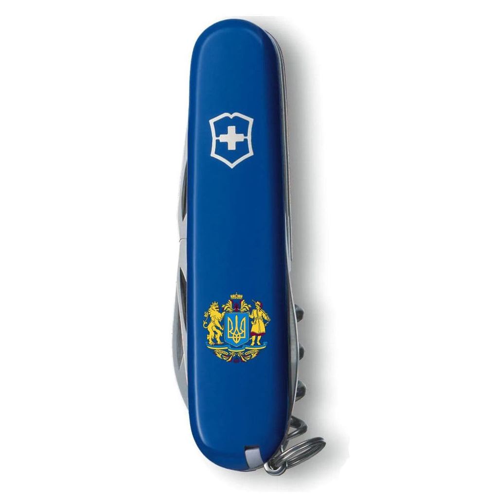 Ніж Victorinox Spartan Ukraine Blue "Великий Герб України" (1.3603.2_T0400u) - зображення 5