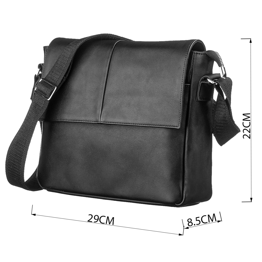 Сумка Shvigel Шкіряна Чорна (00858) - зображення 3