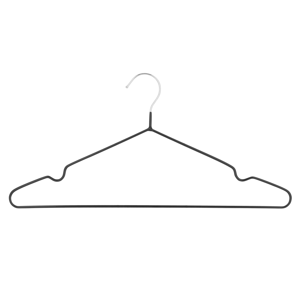 Плічка Ardesto Металеві з ПВХ покриттям Чорні 40.5 см 10 шт. (ARHC2810B) - зображення 3