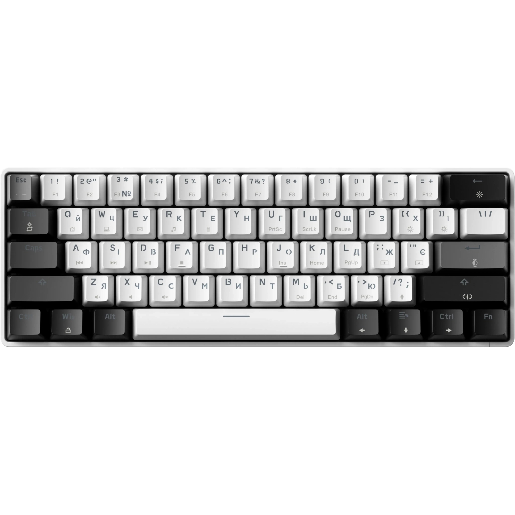 Клавіатура GamePro Genesis Infinity MK130BW Outemu Swithes USB White (MK130BW) - зображення 1