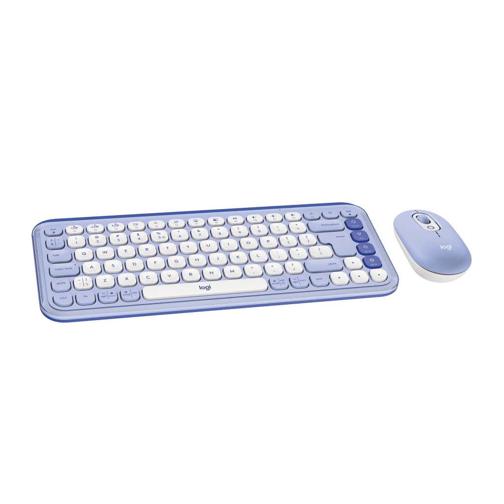 Комплект Logitech POP Icon Combo Bluetooth UA Lilac (920-013078) - зображення 1
