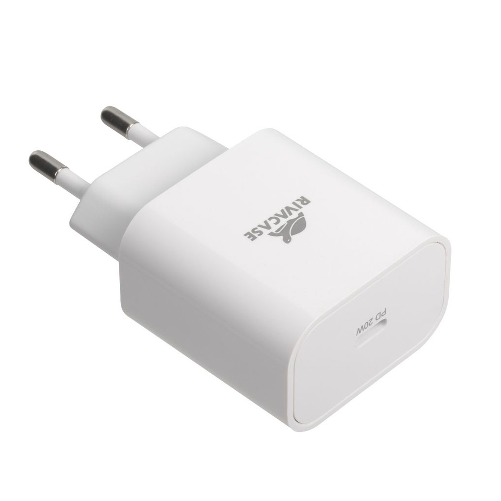 Зарядний пристрій RivaCase 1xUSB Type-C PD 20 Вт кабель Type-C white (PS4101 WD4 (White)) - изображение 8