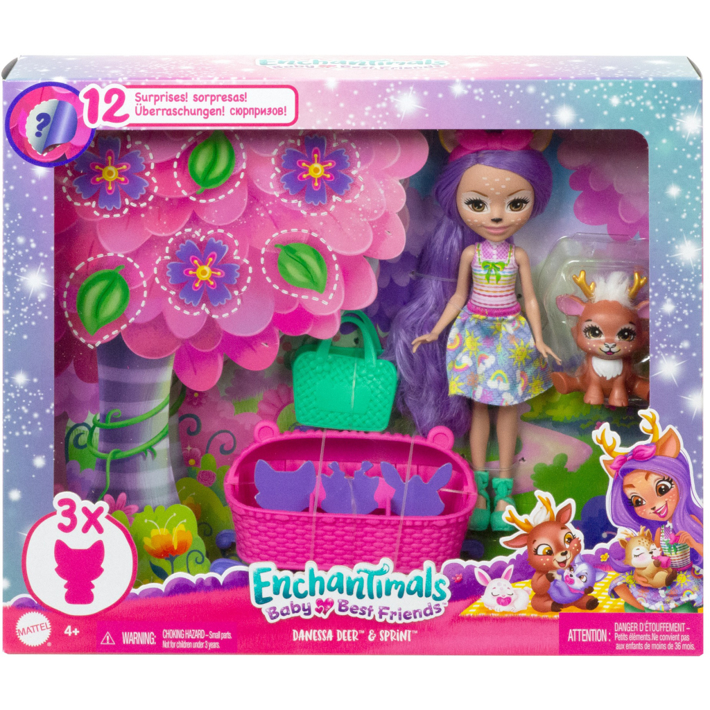 Лялька Enchantimals Друзі-малята Олениця Деніса та Твіст (HLK84) - зображення 2