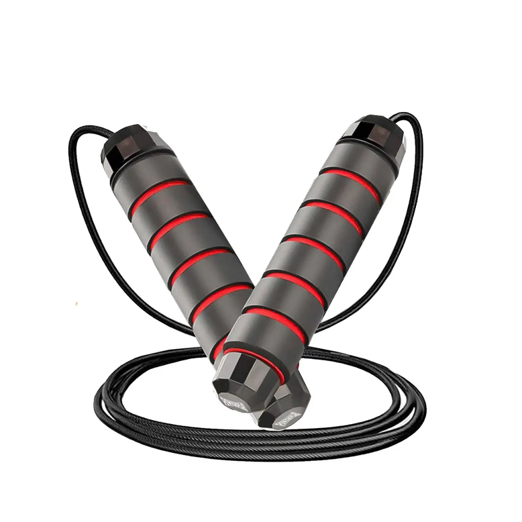 Скакалка PowerPlay 4210 швидкісна Чорна (PP_4210_Black/Red) - изображение 3