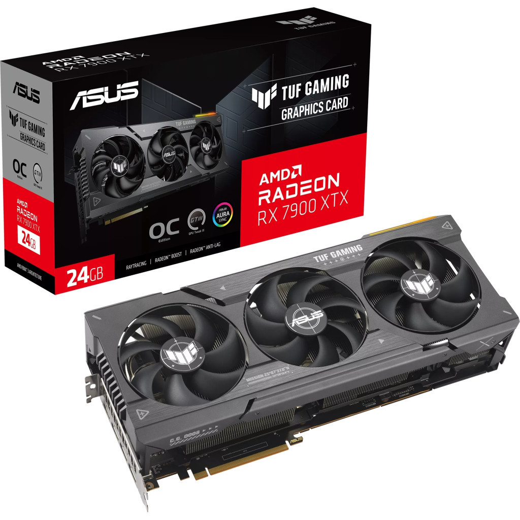 Відеокарта ASUS Radeon RX 7900 XTX 24Gb TUF OC GAMING (TUF-RX7900XTX-O24G-GAMING) - зображення 1