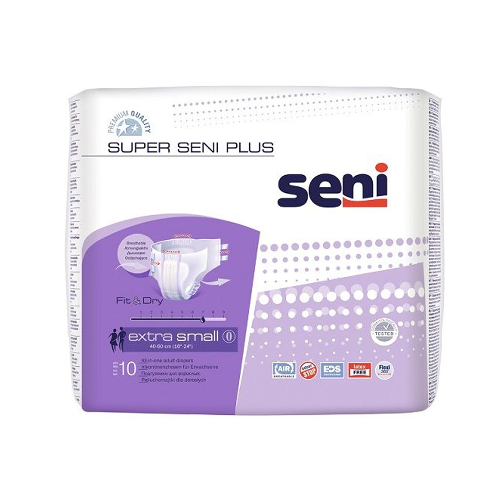 Підгузки для дорослих Seni Super Plus Extra Small 10 шт (5900516691219) - зображення 1