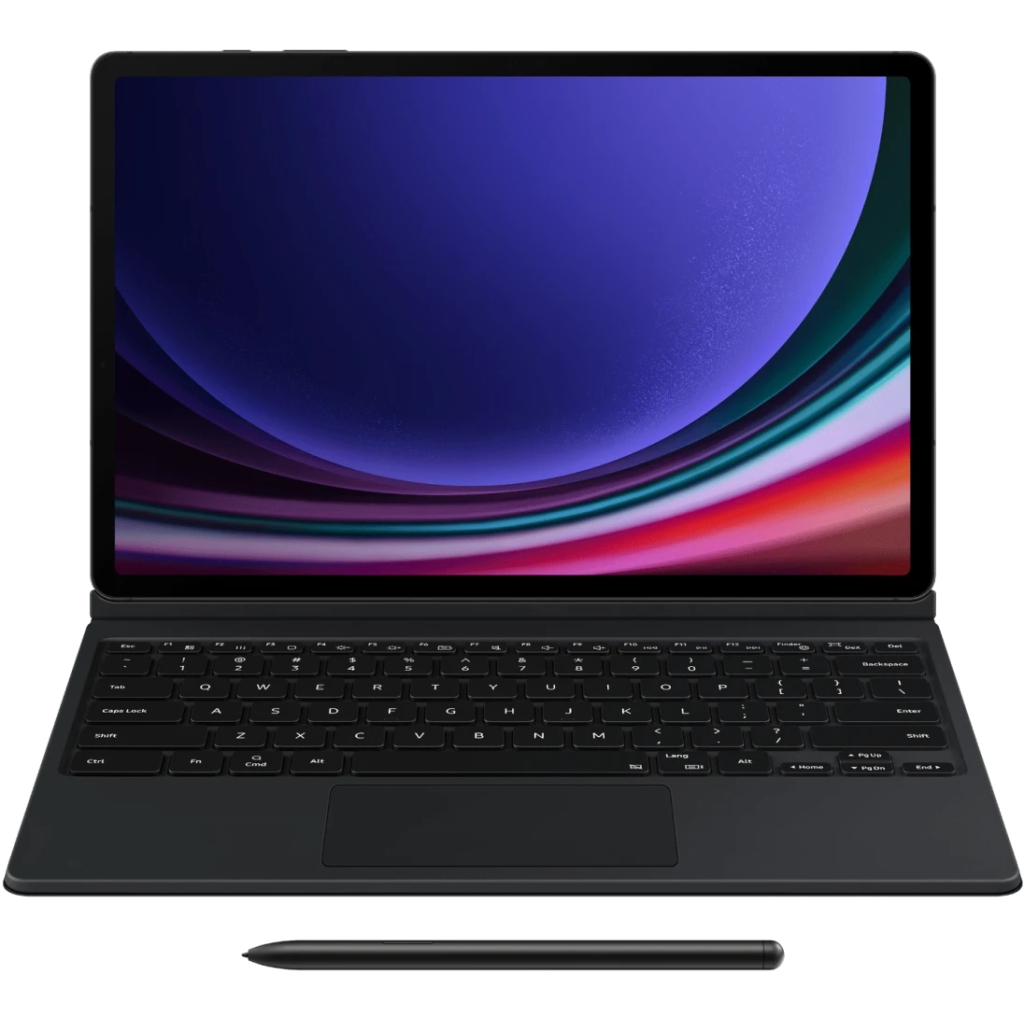 Чохол до планшета Samsung Tab S9+ Book Cover Keyboard Black (EF-DX815BBEGUA) - зображення 1