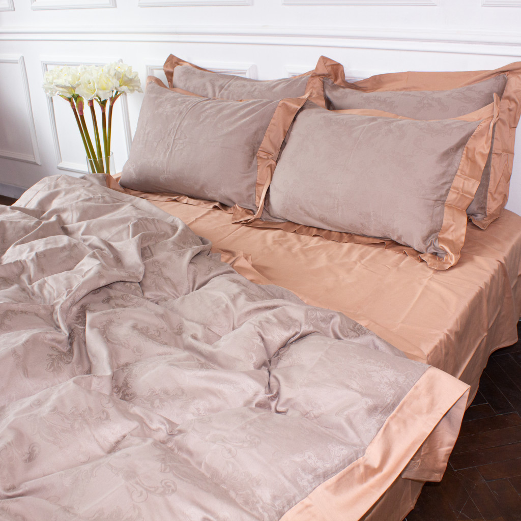 Постільна білизна MirSon Satin Жаккард Golden wheat 143х210х2 (2200005395547) - изображение 10