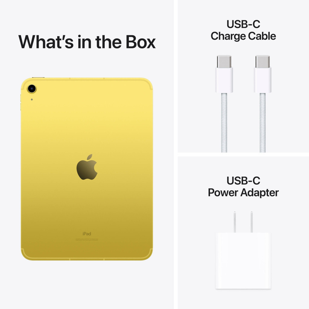Планшет Apple iPad 10.9" 2022 WiFi 256GB Yellow (10 Gen) (MPQA3RK/A) - зображення 2