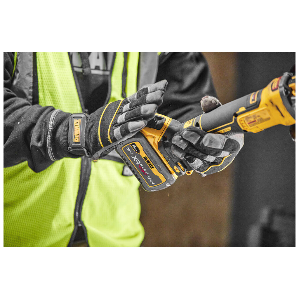 Шліфувальна машина DeWALT 18В XR Li-lon FLEXVOLT, 6Ah, 125 мм, 9000 об/хв, вага 1.81 кг (DCG409T1) - зображення 9