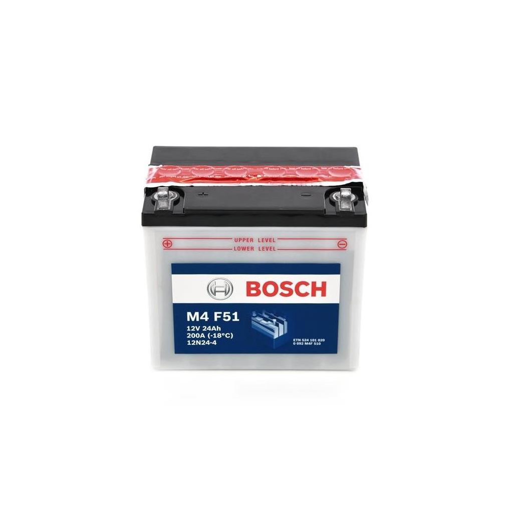 Акумулятор автомобільний Bosch 24A (0 092 M4F 510) - зображення 1