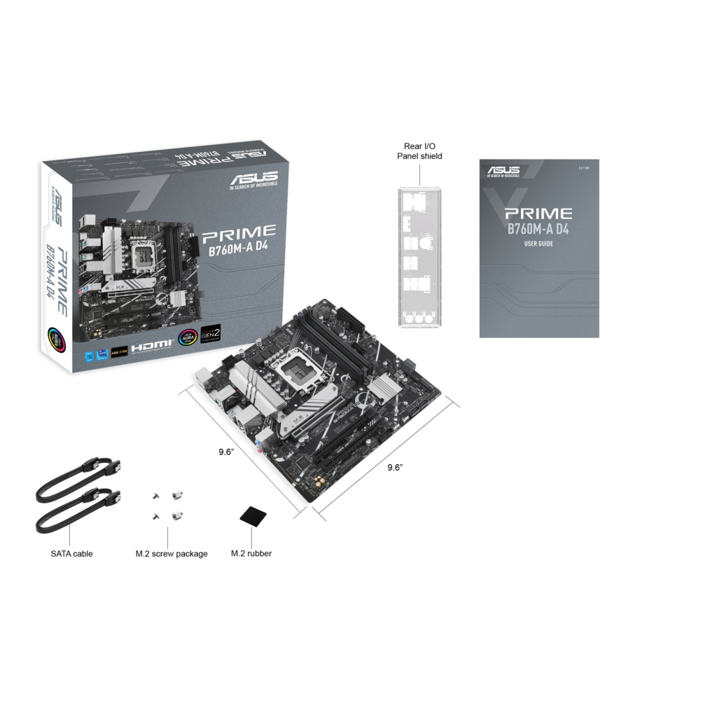 Материнська плата ASUS PRIME B760M-A D4 - зображення 4
