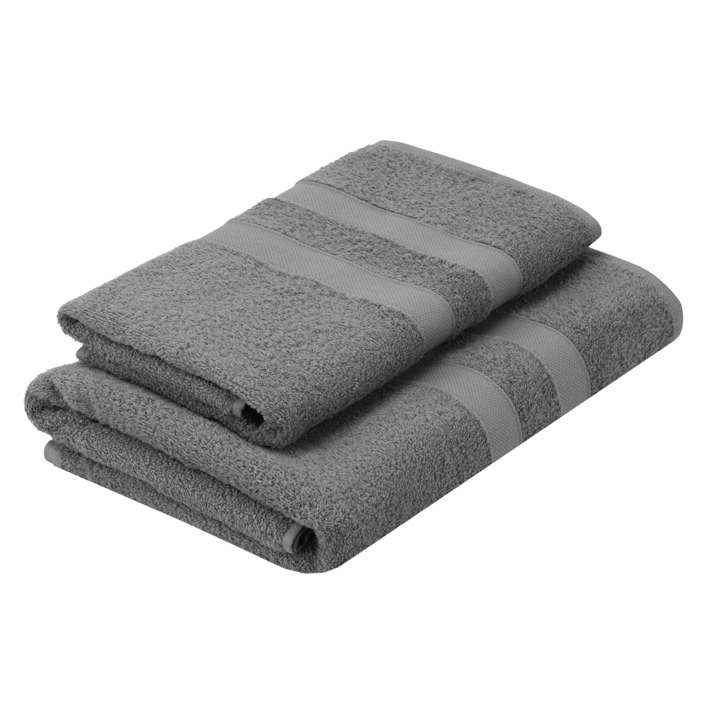 Рушник Ardesto набір махрових Splendid 50х90 см, 70х140 см, 2шт, 100% бавовна, сірий (ART2359GR) - зображення 2