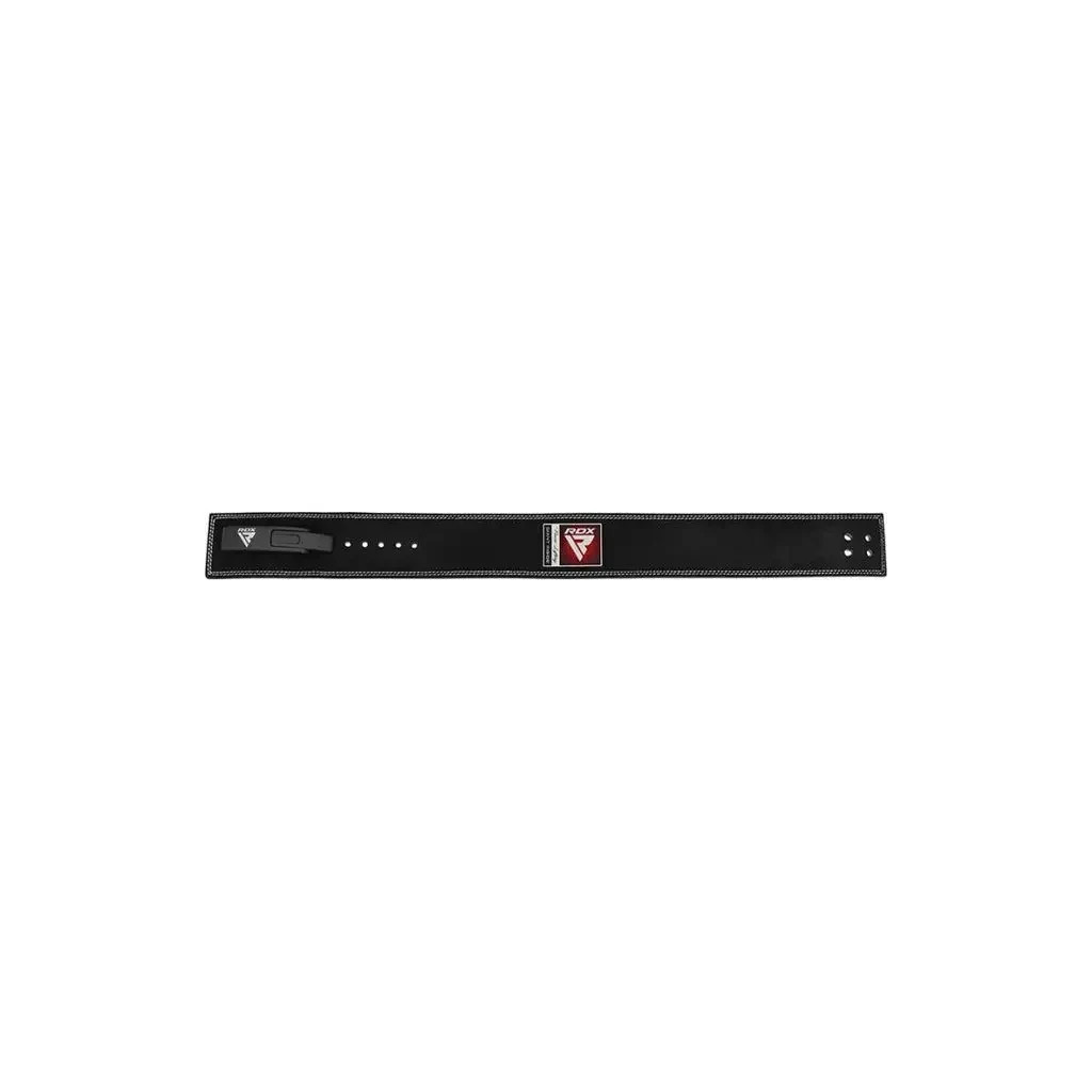 Атлетичний пояс RDX 4 Pro Liver Buckle шкіряний Black Plus M (WBL-4LB-M+) - зображення 4