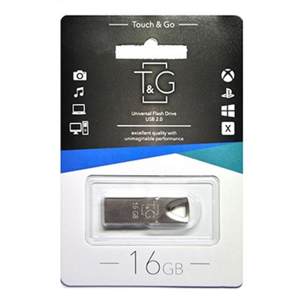 USB флеш накопичувач T&G 16GB 117 Metal Series Silver USB 2.0 (TG117SL-16G) - зображення 2