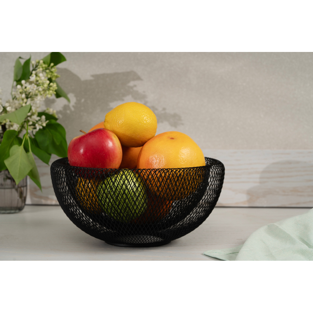 Фруктовниця Ardesto Midori 25х25х12см, метал, чорний (AR0902B) - изображение 2