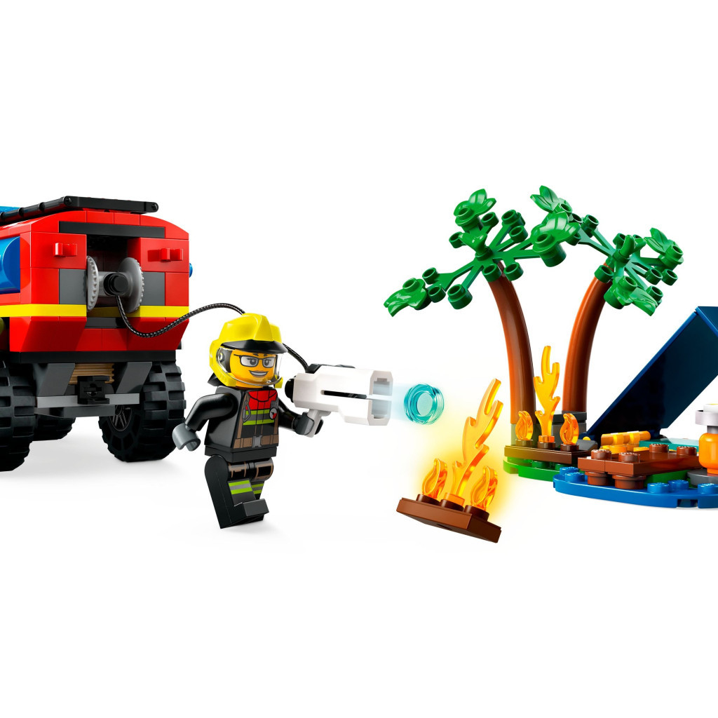 Конструктор LEGO City Пожежний позашляховик з рятувальним човном 301 деталей (60412) - зображення 4