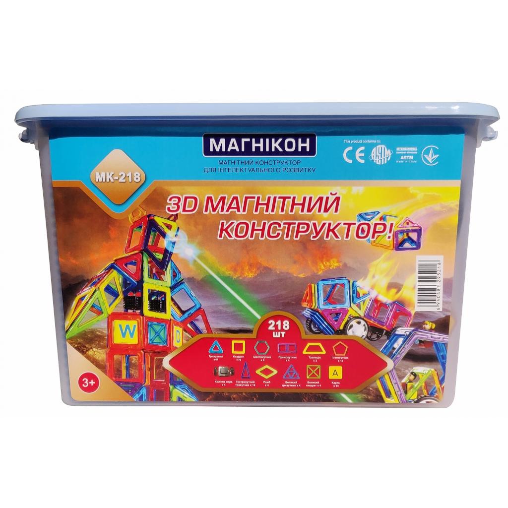 Конструктор Магнікон 218 деталей Plastic box (MK-218) - зображення 2