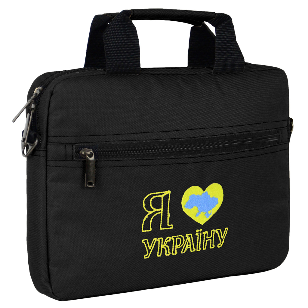 Сумка для ноутбука Porto 12'' PN12 LoveUkraine Black (PN12BK_LoveUkr) - зображення 2