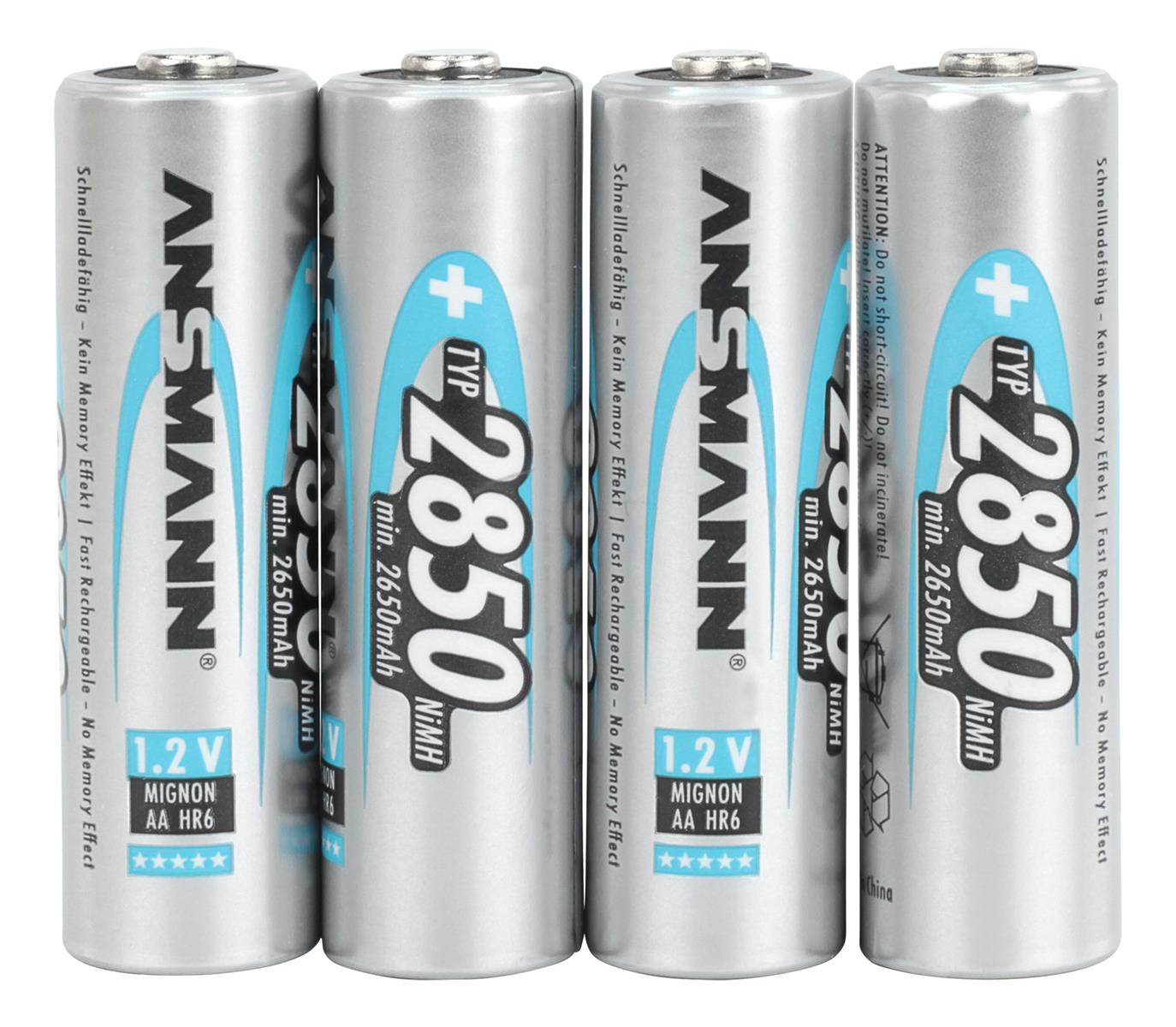 Акумулятори Ansmann AA/HR06 NI-MH 2850 mAh BL 4 шт - изображение 2