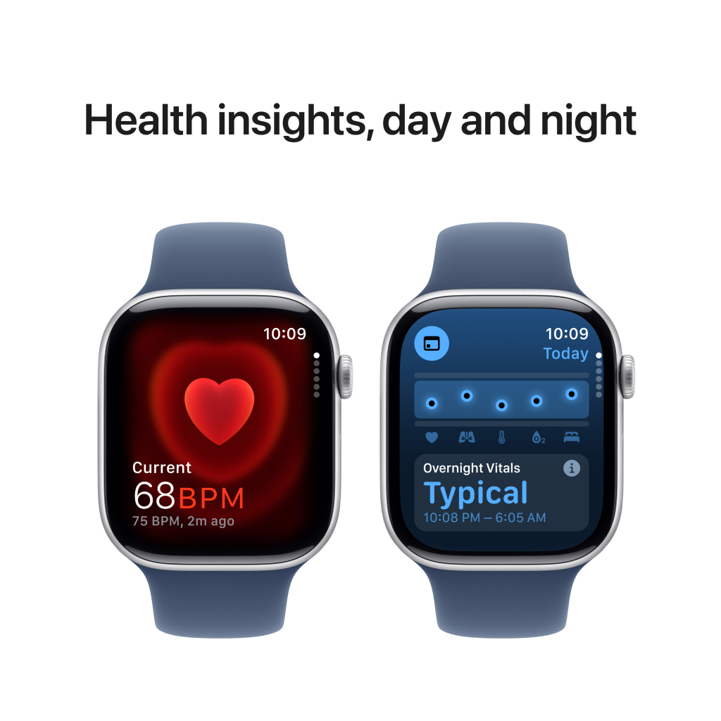 Смарт-годинник Apple Watch Series 10 GPS + Cellular 42mm Gold Titanium Case with Starlight Sport Band - S/M (MX063QH/A) - зображення 5