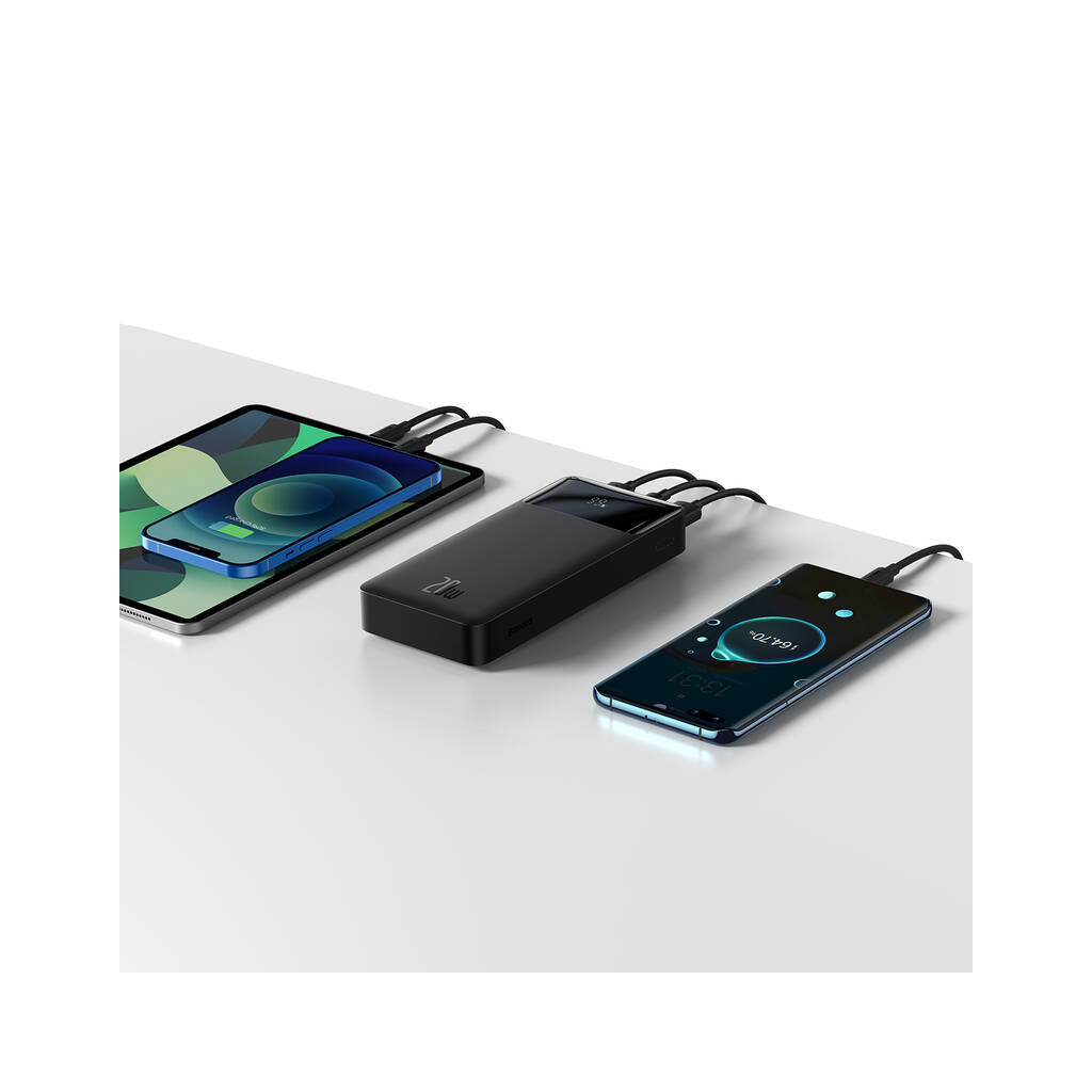 Батарея універсальна Baseus Bipow Digital Display 20000mAh 20W, Black (PPDML-M01) (PPBD050501) - зображення 8