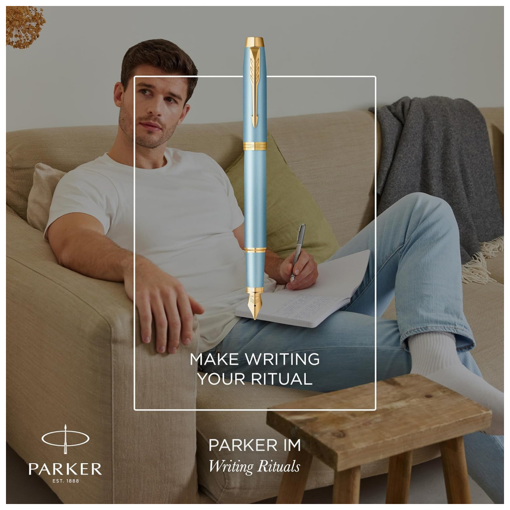 Ручка пір'яна Parker IM 17 Rituals Turquoise Green GT  FP F + Пакет Parker Rituals (29 111) - зображення 10
