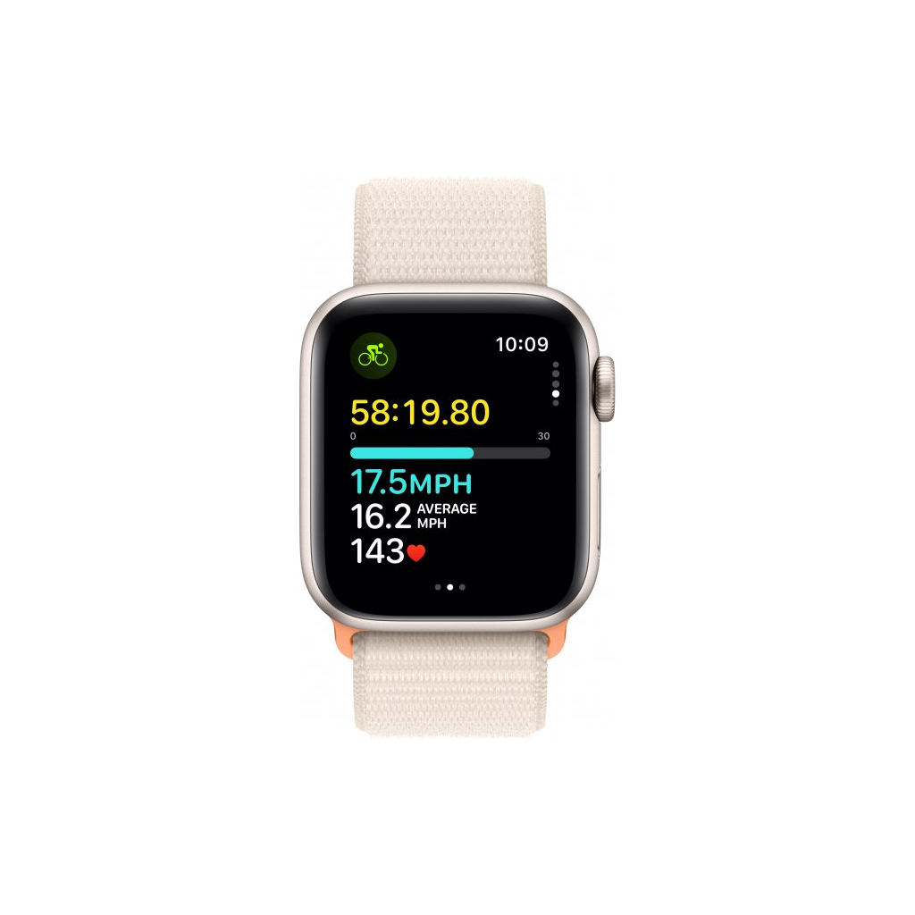 Смарт-годинник Apple Watch SE 2023 GPS 40mm Starlight Aluminium Case with Starlight Sport Loop (MR9W3QP/A) - зображення 6