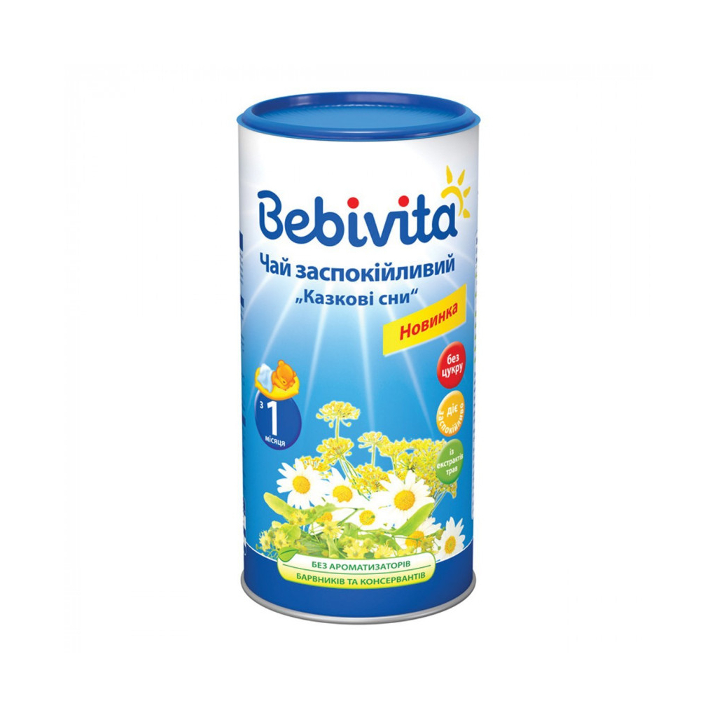 Дитячий чай Bebivita заспокійливий Солодкі сни, 200 г (9062300124337) - изображение 1