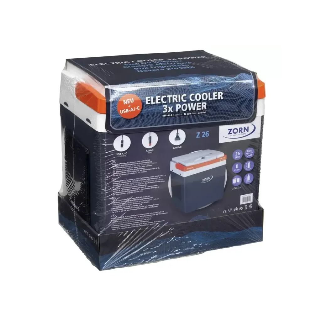 Автохолодильник Zorn Z-26 LNE + USB 12/230 V (4251702501142) - изображение 6