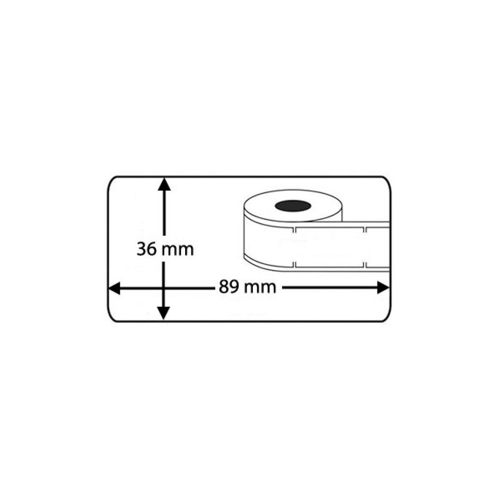 Етикетка самоклеюча UKRMARK термо 36x89/0,26тис, D-99012, сум. з DYMO 99012 LW S0722400 (900363) - изображение 4