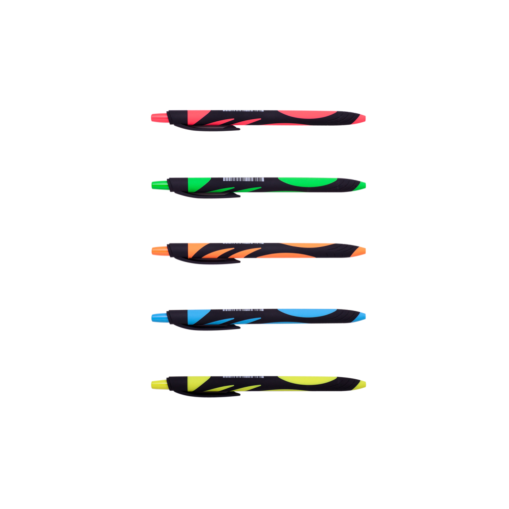 Ручка масляна Buromax автоматична LIVE TOUCH, RUBBER TOUCH, 0,7 мм, синя (BM.8270) - зображення 2