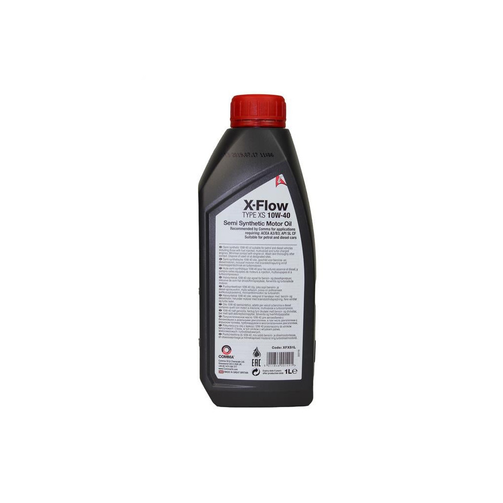 Моторна олива Comma X-FLOW TYPE XS 10W-40-1л (XFXS1L) - зображення 2