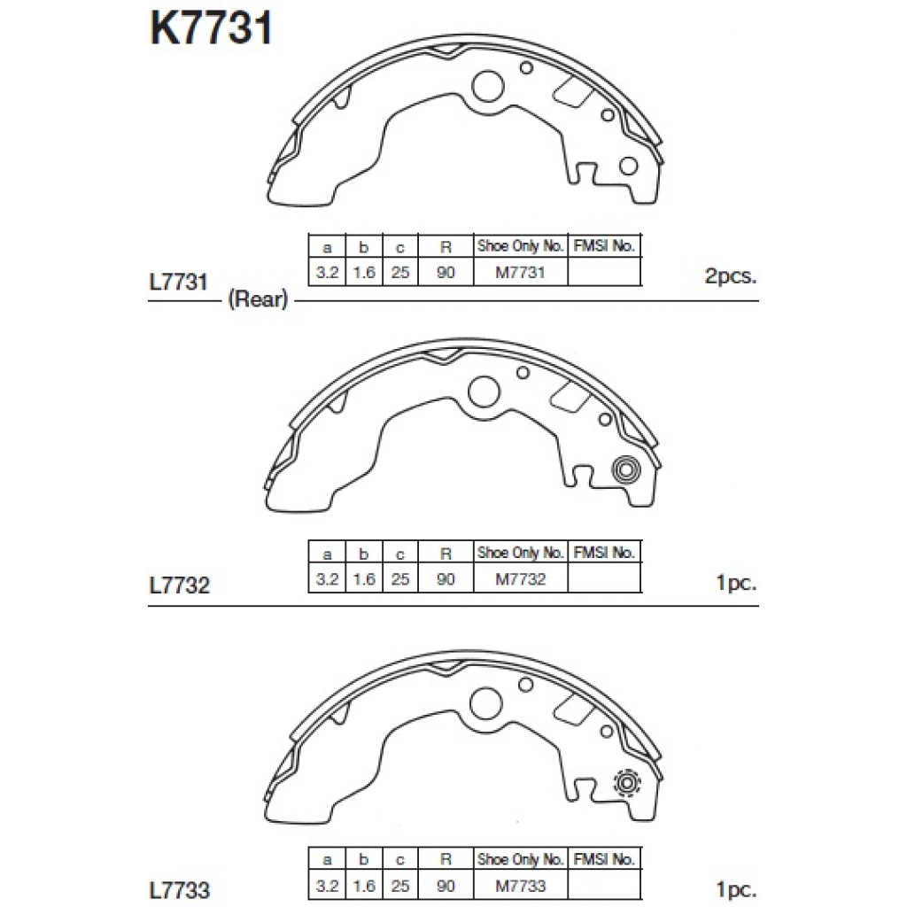 Гальмівні колодки KASHIYAMA K7731 - зображення 1