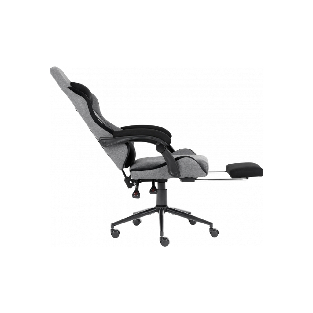 Крісло ігрове GT Racer X-2324 Gray/Black (X-2324 Fabric Gray/Black Suede) - зображення 4