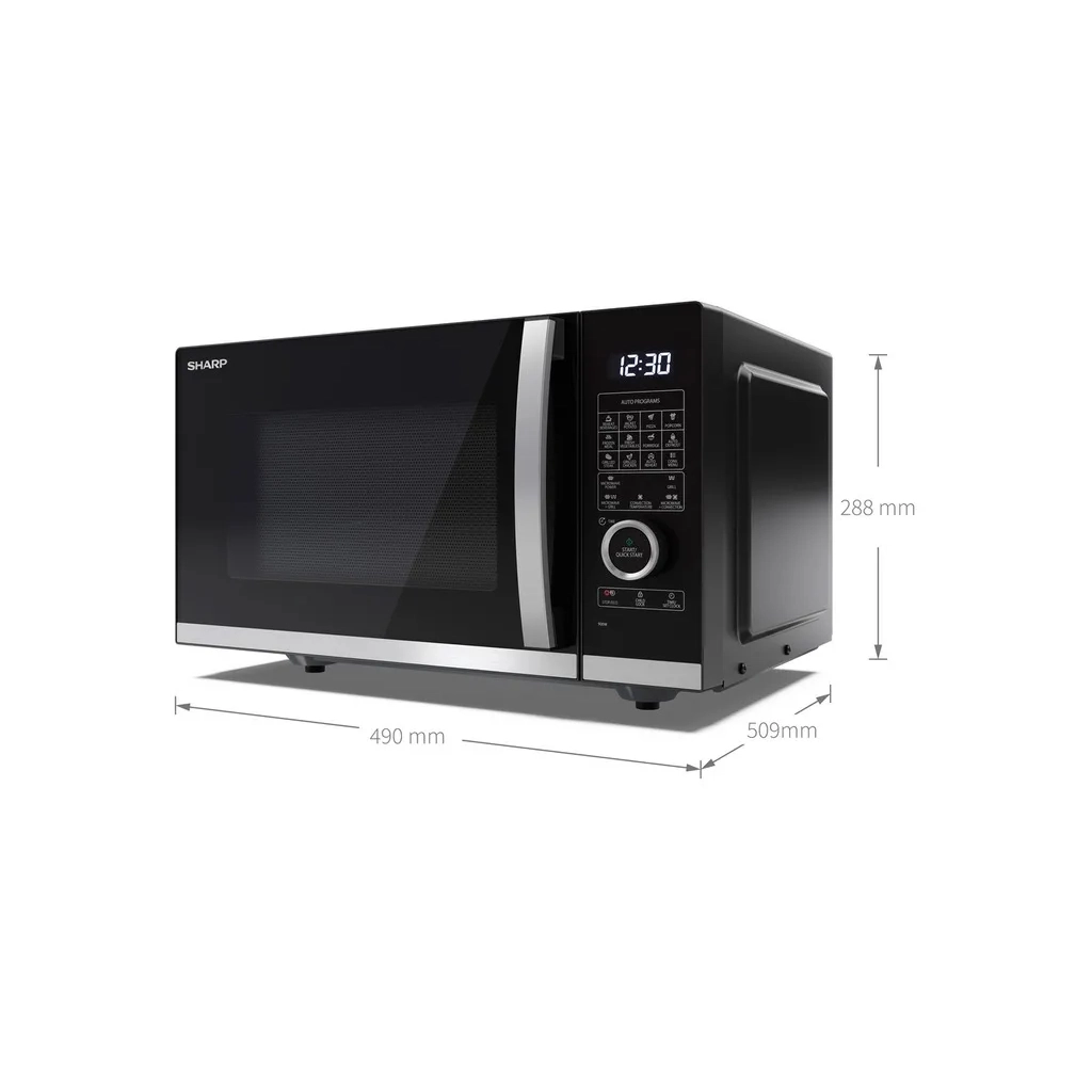 Мікрохвильова піч Sharp YC-QC254AE-B - зображення 6