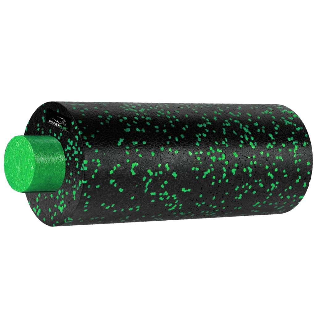 Масажний ролик PowerPlay PP-4348 2 in 1 EPP Foam Roller 33x14см Чорно/Зелений (PP_4348_Green_(33*14)) - зображення 2