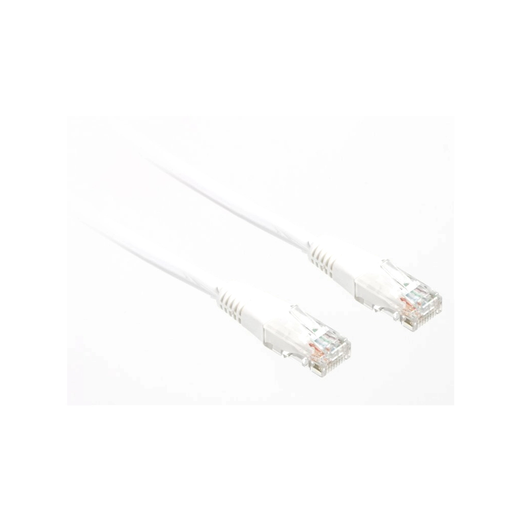 Патч-корд 2м, UTP, cat.5e, CCA, white Cablexpert (PP12-2M-W) - зображення 2