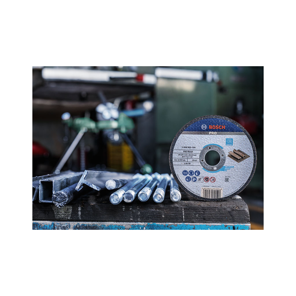 Круг відрізний Bosch Standard по металу 125 х 2.5мм, прямий (2.608.603.166) - зображення 6
