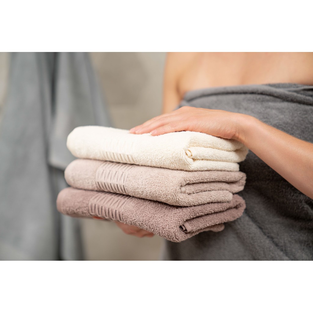 Рушник Ardesto набір махрових Lotus 2 шт 50х90 см індіго, 70х140см, 100% бавовна, какао (ART2357CA) - изображение 5