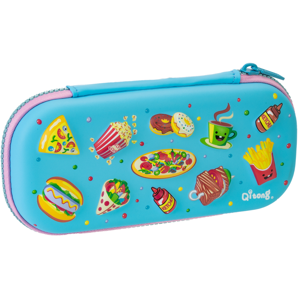 Пенал Cool For School 1 відділення з органайзером блакитний (QT-5670-Blue) - зображення 1