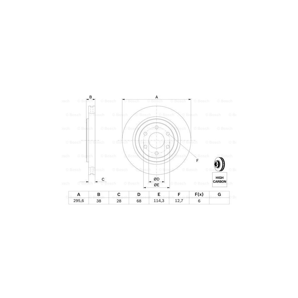 Гальмівний диск Bosch 0 986 479 356 - зображення 5